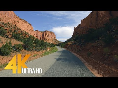 4K (Ultra HD) Scenic Drive in Utah - Burr Trail Road (with Music) - 5.5 HRS