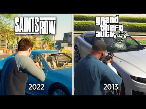 GTA 5  VS Saints Row 2022 - Details Comparison