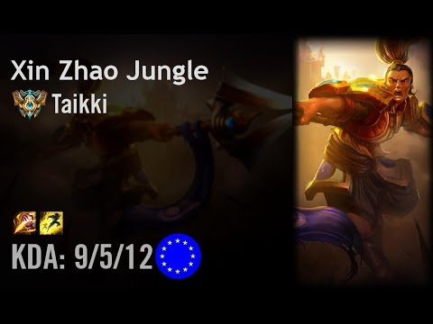 Xin Zhao Jungle vs Nidalee - Taikki - EUW Challenger Path 6.3