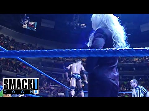 The Rock w/ Debra Vs Rikishi & Haku Part 1 - SMACKDOWN!