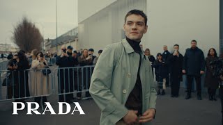 Prada Louis Partridge | Preparing Prada Fall/Winter 2026