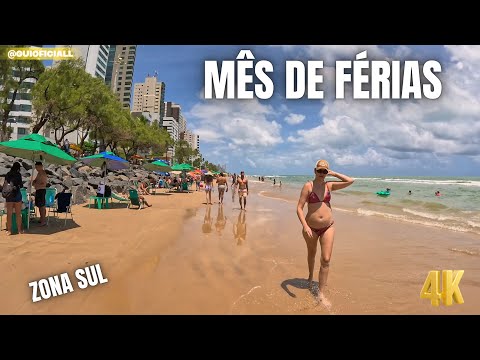 RECIFE PRAIA de BOA VIAGEM ALTA TEMPORADA PRAIA LOTADA  PE 17/01/2026￼