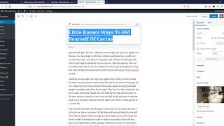Change the title and image featured for the article | Sarah - WordPres