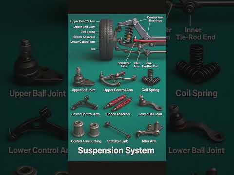 Car Suspension Parts Name #trending #automobile #carsuspension #carspareparts #carknowledge #cardiy