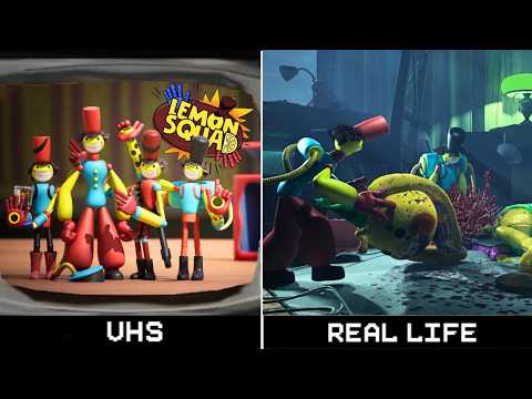 Poppy Playtime: Chapter 5 - Lemon Squad VHS vs Real Life Trailers Comparison