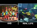 Poppy Playtime Chapter 5 Lemon Squad VHS Vs Real Life Trailers Comparison
