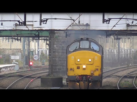 DRS 37405 / 37409 0z37 Crewe Gresty Bridge - Carlisle Kingmoor 16th April 2019
