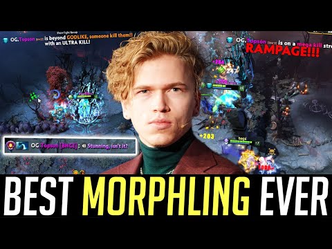 Topson Best Game MORPHLING Ever!!! - ULTRA KILL & RAMPAGE! DOTA 2
