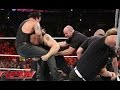 Brock Lesnar Confronts The Undertaker Raw July 20 2015