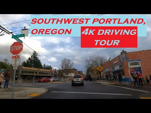 Southwest Portland, Oregon | 4k Driving Tour | Dashcam