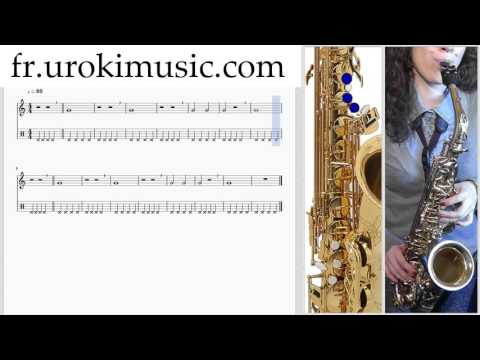 Cours de Saxophone Alto C#1 S#1 L#10  Partitions Mélodie Сhansons Tuto Comment Jouer Tab Tablature