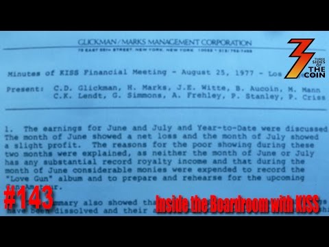 Ep. 143 Meeting Notes from KISS Financial & Business Meetings in 1977 & 1979