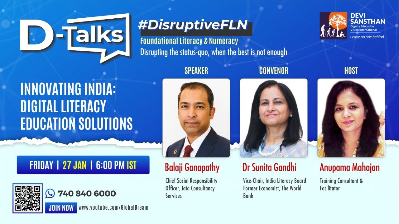 D-Talks with Mr. Balaji Ganapathy, CSR Head, TCS