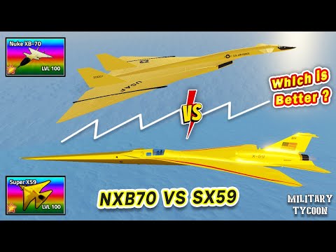 NUKE XB70 Vs SUPER X59 | Which is Better? | Comparison Analysis | Military Tycoon Roblox