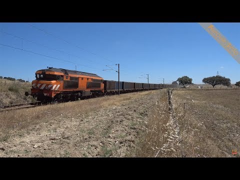 1905 Medway with freight train from Neves-Corvo's mines running near Panóias