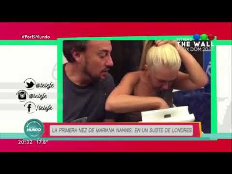 La primera vez de Mariana Nannis en un subte - Por el mundo