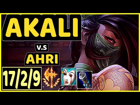 MAGIFELIX (AKALI) vs AHRI - 17/2/9 KDA MID GAMEPLAY - EUW Ranked MASTER