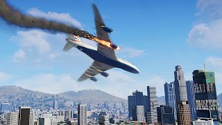 POV Realistic PLANE Emergency Landing Crash IN FIRST PERSON GTA 5