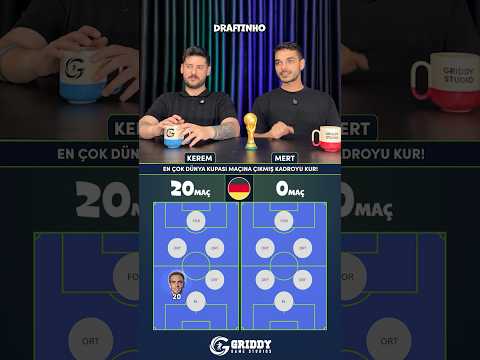 Draftinho⚔️ - En Çok Dünya Kupası Maçına Çıkmış Kadroyu Kur!