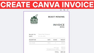 How to Create Invoice Template in Canva (2025)