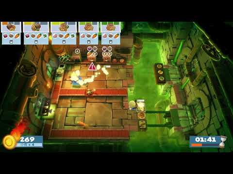 Overcooked! 2 | Night of the Hangry Horde | Level 1-3 | 1 player (solo) | 4 stars