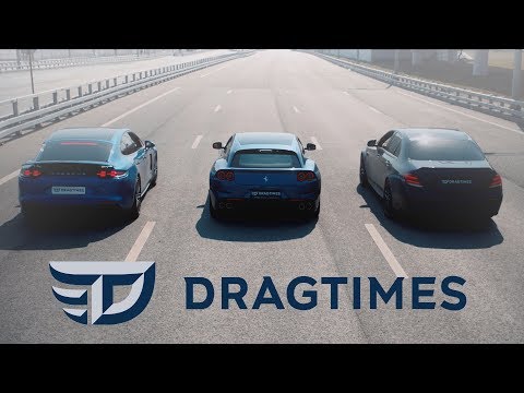 DT Test Drive - Ferrari GTC4Lusso ТРАНСФОРМАТОРА против Mercedes E63S AMG и Porsche Panamera Turbo Video