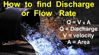 What is Discharge or Flow rate || With Example