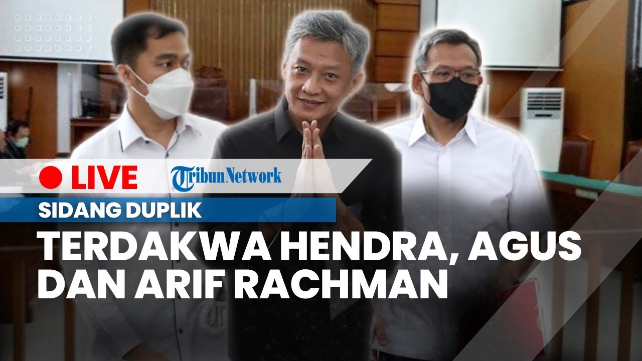 LIVE: Sidang Duplik Hendra Kurniawan, Agus Nurpatria dan Arif Rachman ...