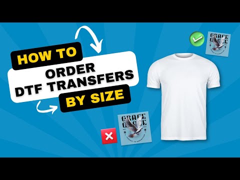How To Order DTF Transfers By Size In Under 1 Minute | Ninja Transfers