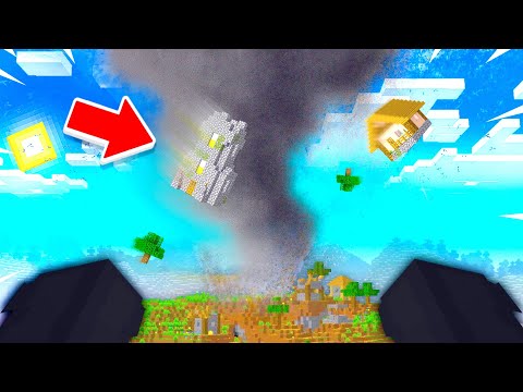 I ADDED GIANT TORNADOES TO MY MINECRAFT WORLD AND...