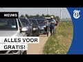 Urenlange file door bizarre actie