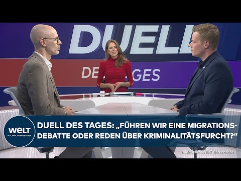 Video Thumbnail: DUELL DES TAGES: „Führen wir jetzt eine Migrationsdebatte oder reden wir über Kriminalitätsfurcht?“