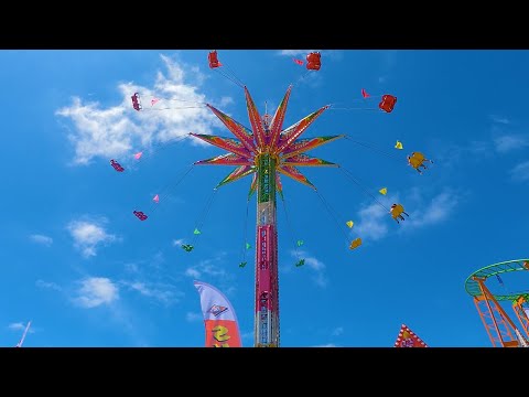 Sky Flyer Swing Ride - OC Fair 2025 4K