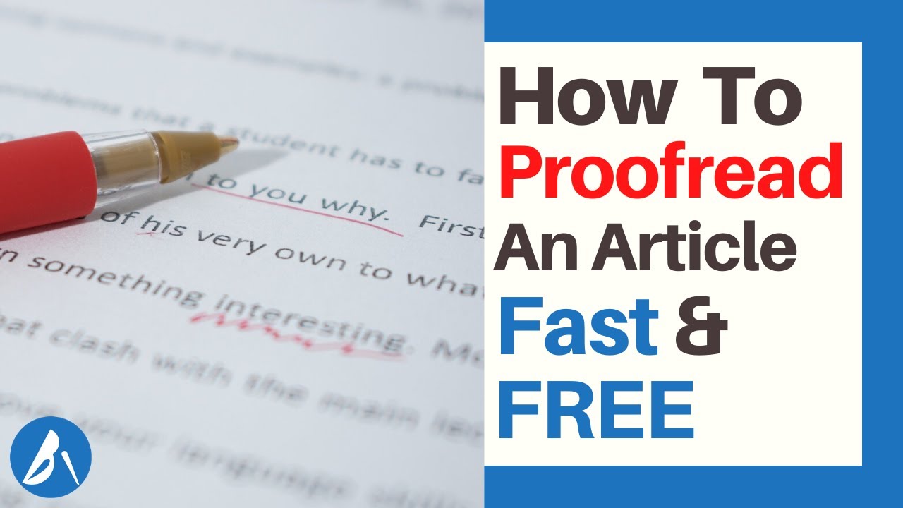 How To Proofread An Article Fast and Free Online