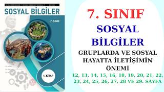 7. SINIF SOSYAL BİLGİLER DERS KİTABI 1. ÖĞRENME ALANI BİRLİKTE YAŞAMAK