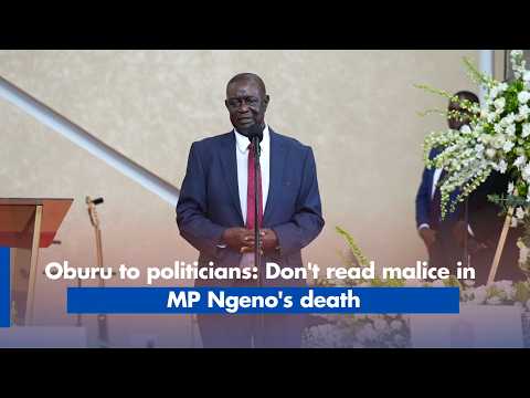 Oburu to politicians: Don't read malice in MP Ngeno's death