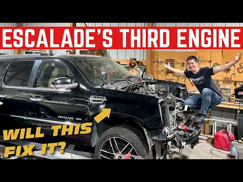 My CHEAP Escalade Gets A SECOND Replacement Engine (Will This Fix It?)