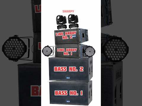 AHUJA mini dj setup | 2 bass 2 line array and lights