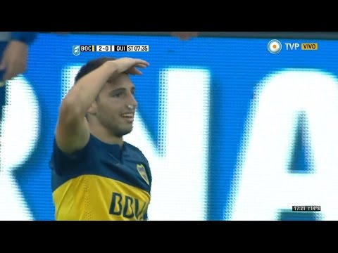 Golazo de Calleri. Boca 2 - Quilmes 0 | Primera División 2015 - Fecha 17