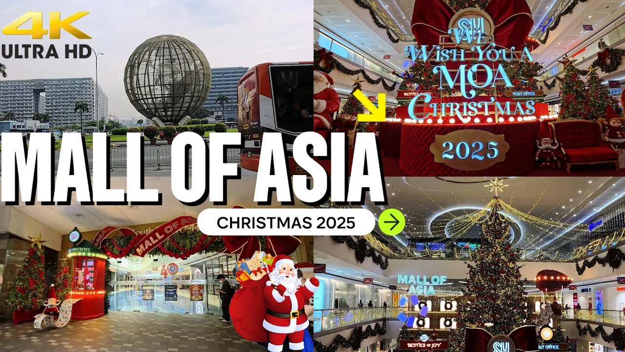 Philippines Christmas is HERE!  🇵🇭 Mall of Asia Walking Tour 2025 [4K]