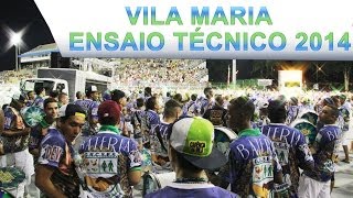 Vila Maria Bateria Cadência da Vila Ensaio Técnico 08/02/2014