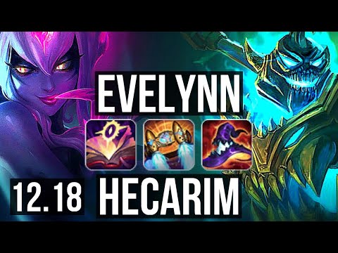 EVE vs HECA (JNG) | 8/0/4, 1100+ games, 1.4M mastery, Legendary | EUW Master | 12.18