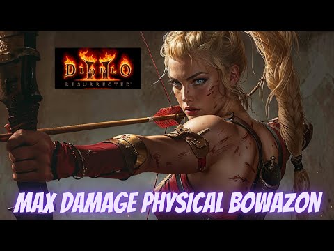 Diablo II Resurrected Max Damage Multishot BowaZon Using Faith GMB