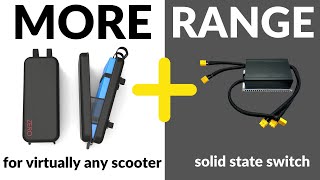 MORE RANGE: Parallel ANY 2 Batteries Using Solid state switches for E-Scooter or E-Bike