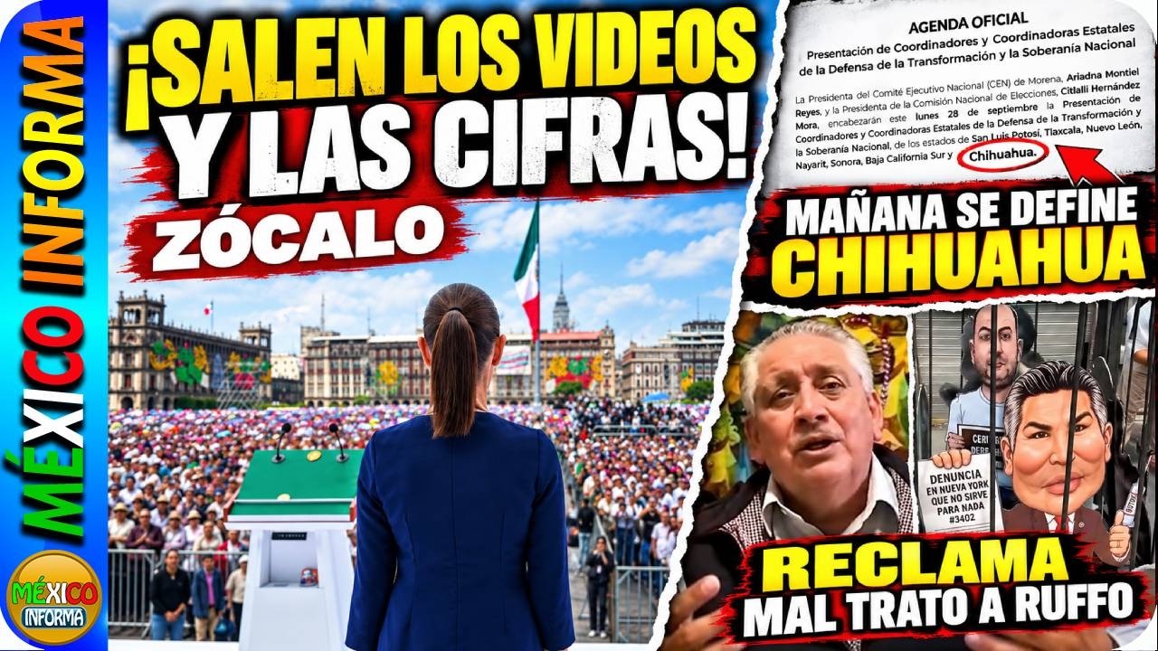 SALEN MAS VIDEOS DEL EVENTO DEL ZÓCALO. APOYO TOTAL. FACHOS LLORAN Y RECLAMAN POR RUFFO.