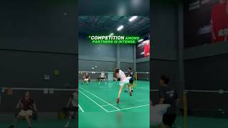 Competition Among Partners is intense ❤️‍🩹🥰 #badminton
