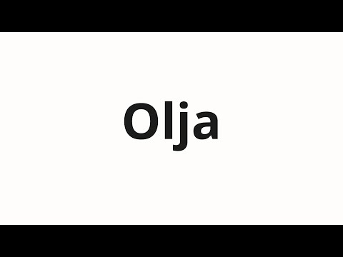 How to pronounce Olja | Оля (Olya in Russian)