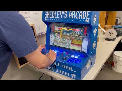 Raspberry Pi Laser Cut Tabletop Arcade Console Preview