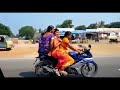 Viral Video Indian Women With Saree Riding Triples On Sports Bike Indian Woman Bike Riding