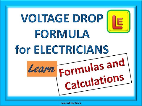 VOLTAGE DROP FORMULA    Which formula to use and how to do the calculations correctly.